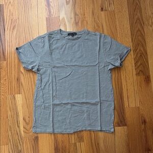Robert Barakett Gray Short Sleeve Tee Classic Crew Neck